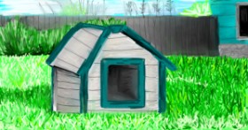 Mia の 犬小屋 の絵