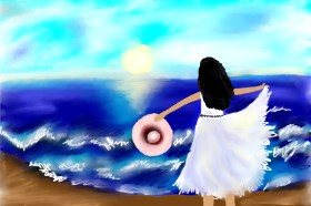 Drawing of Beach by Lollipop🍭