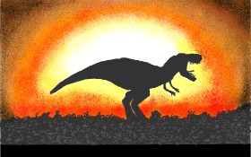 Drawing of Dinosaur by GJP