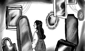 ☞ 𝓒𝓵𝓪𝓼𝓼𝔂 ✎ の 鏡 の絵