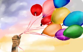 Balon - autor: Rose rocket