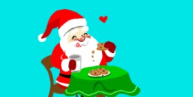 Drawing of Santa Claus by Kim