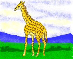 Cherri の キリン の絵