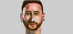 Temüjin の Neymar の絵