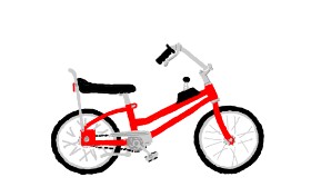Drawing of Bicycle by Flowerpot