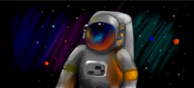 Рисунок на тему «Космонавт» — автор: Lyv