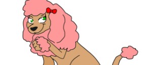 Drawing of Poodle by spark