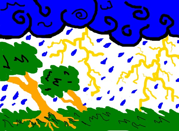 Sturm-Zeichnung von Dozelii