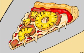 Drawing of Pineapple by Swimmer