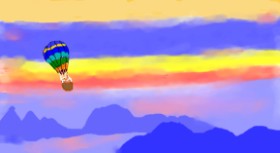 farah の 熱気球 の絵