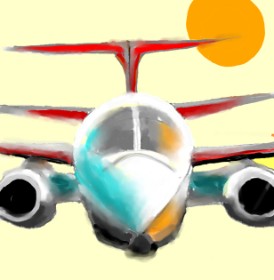Not.Old.Train の 飛行機 の絵