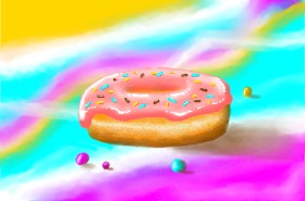 Рисунок на тему «Пончик» — автор: Eya-Wolfe
