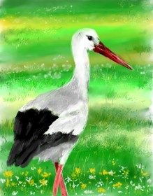 Bugoy の コウノトリ の絵