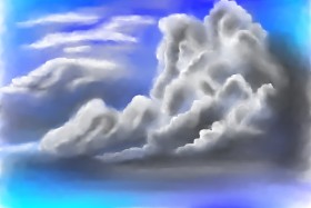 Jan の 雲 の絵