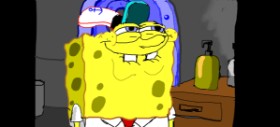 Drawing of Spongebob by bobbymcmuffin
