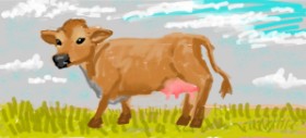 shiNIN の 牛 の絵