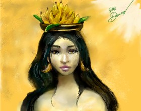 Mea の バナナ の絵