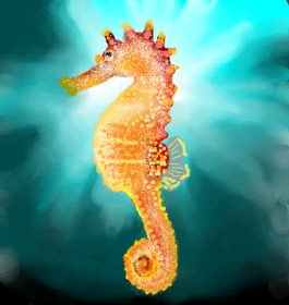 Sirak Fish の タツノオトシゴ の絵