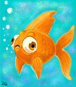GreyhoundMama の 金魚 の絵