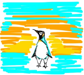 Blooby の ペンギン の絵