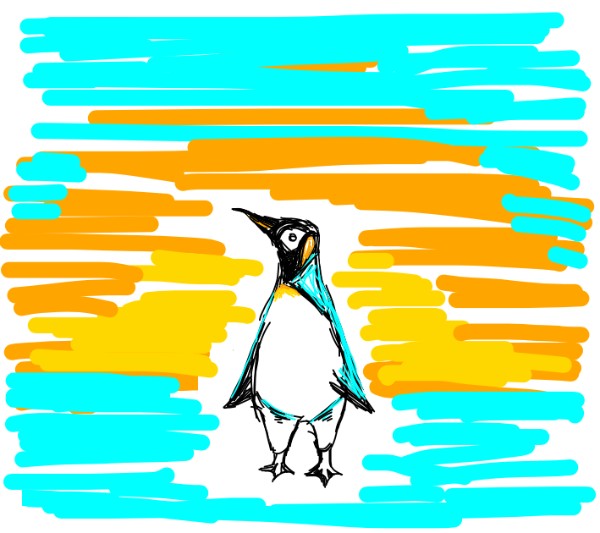 Blooby の ペンギン の絵