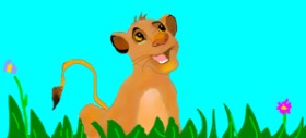 Drawing of Simba (Lion King) by Soraya