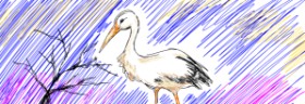 Gray Echidna の コウノトリ の絵