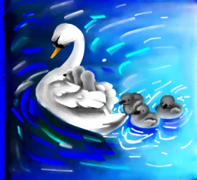 Bob の 白鳥 の絵