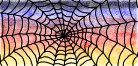 Drawing of Spider web by uwu