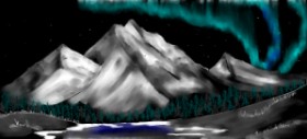 Рисунок на тему «Гора» — автор: Kim
