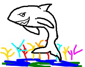 Drawing of Shark by MPK