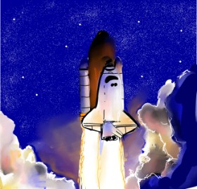Рисунок на тему «Ракета» — автор: Rose rocket