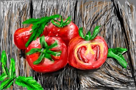 Рисунок на тему «Помидор» — автор: Mia