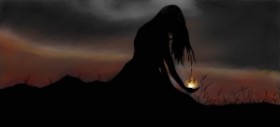 Sonnenuntergang-Zeichnung von Çhåching