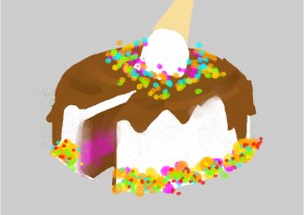 Watch ScarletFire Fox ch の ケーキ の絵