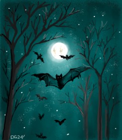 Рисунок на тему «Летучая мышь» — автор: GreyhoundMama