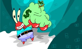 Notbob27  の カニさん（スポンジボブ） の絵
