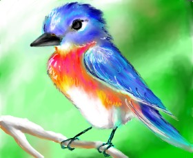 Audrey の 鳥 の絵