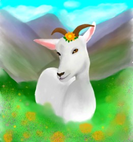 MEL の ヤギ の絵