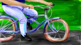 Mia の 自転車 の絵