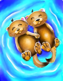 Рисунок на тему «Выдра» — автор: Kryo Phoenix