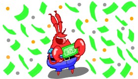 Sam の カニさん（スポンジボブ） の絵