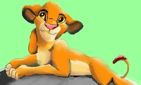 Drawing of Simba (Lion King) by Herbert
