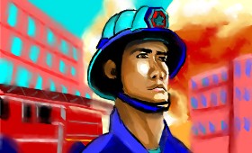 Herbert の 消防士 の絵
