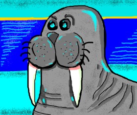 Рисунок на тему «Морж» — автор: Janny Boy