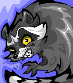 Олеся の アライグマ の絵