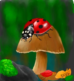 Drawing of Ladybug by GreyhoundMama