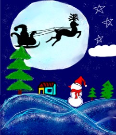 Drawing of Sleigh by ALPHA ✌️