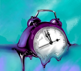 Drawing of Alarm clock by Moon