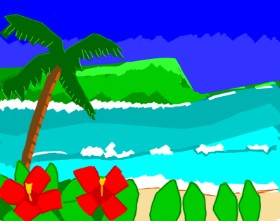 MaRi の ビーチ の絵